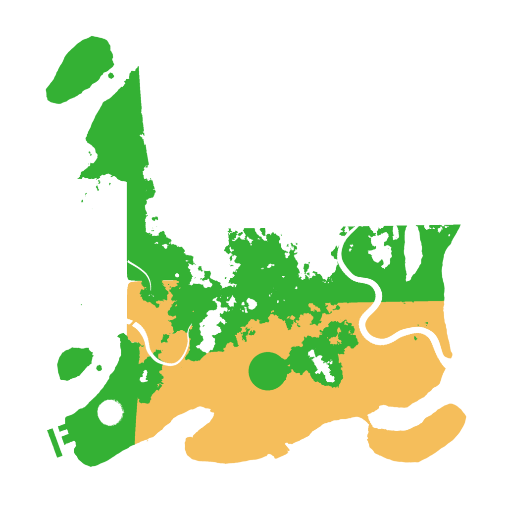 Biome Rust Map: Procedural Map, Size: 3500, Seed: 5581