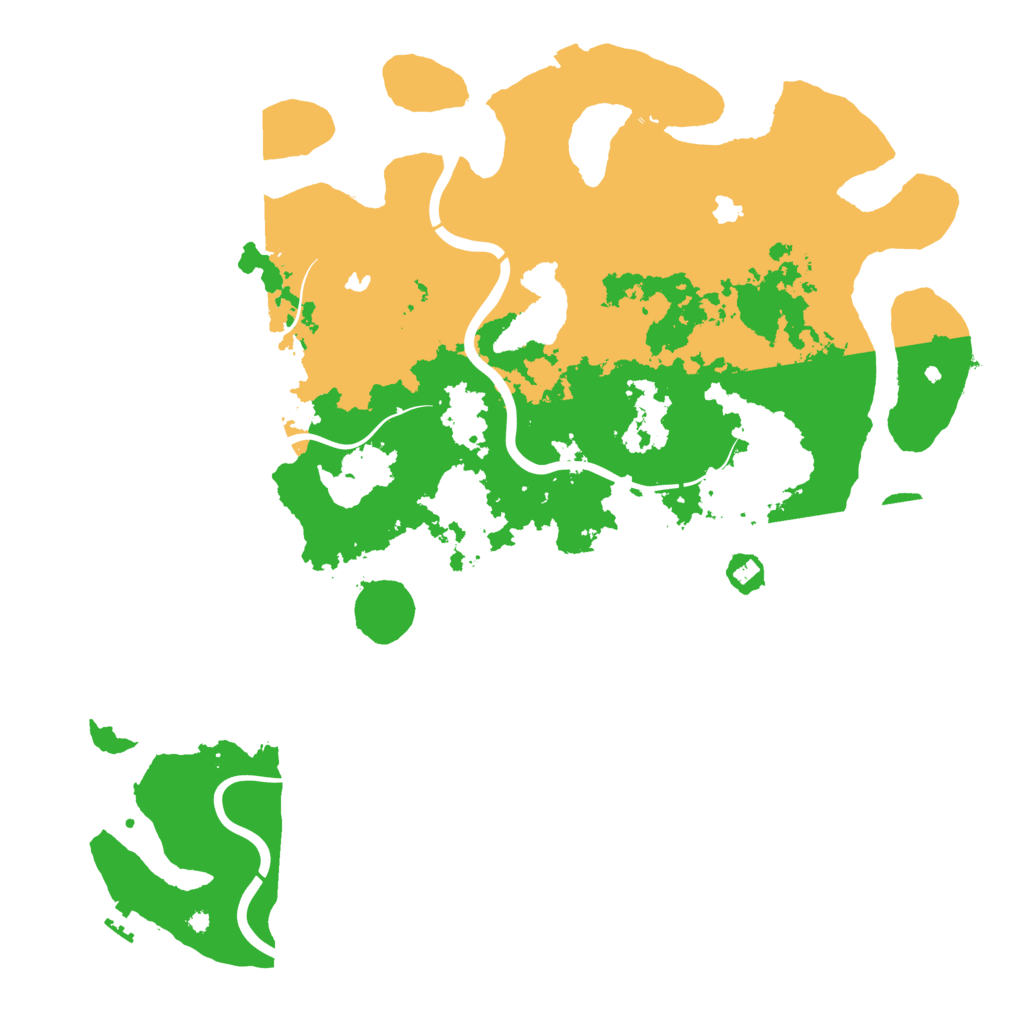 Biome Rust Map: Procedural Map, Size: 4500, Seed: 410525456