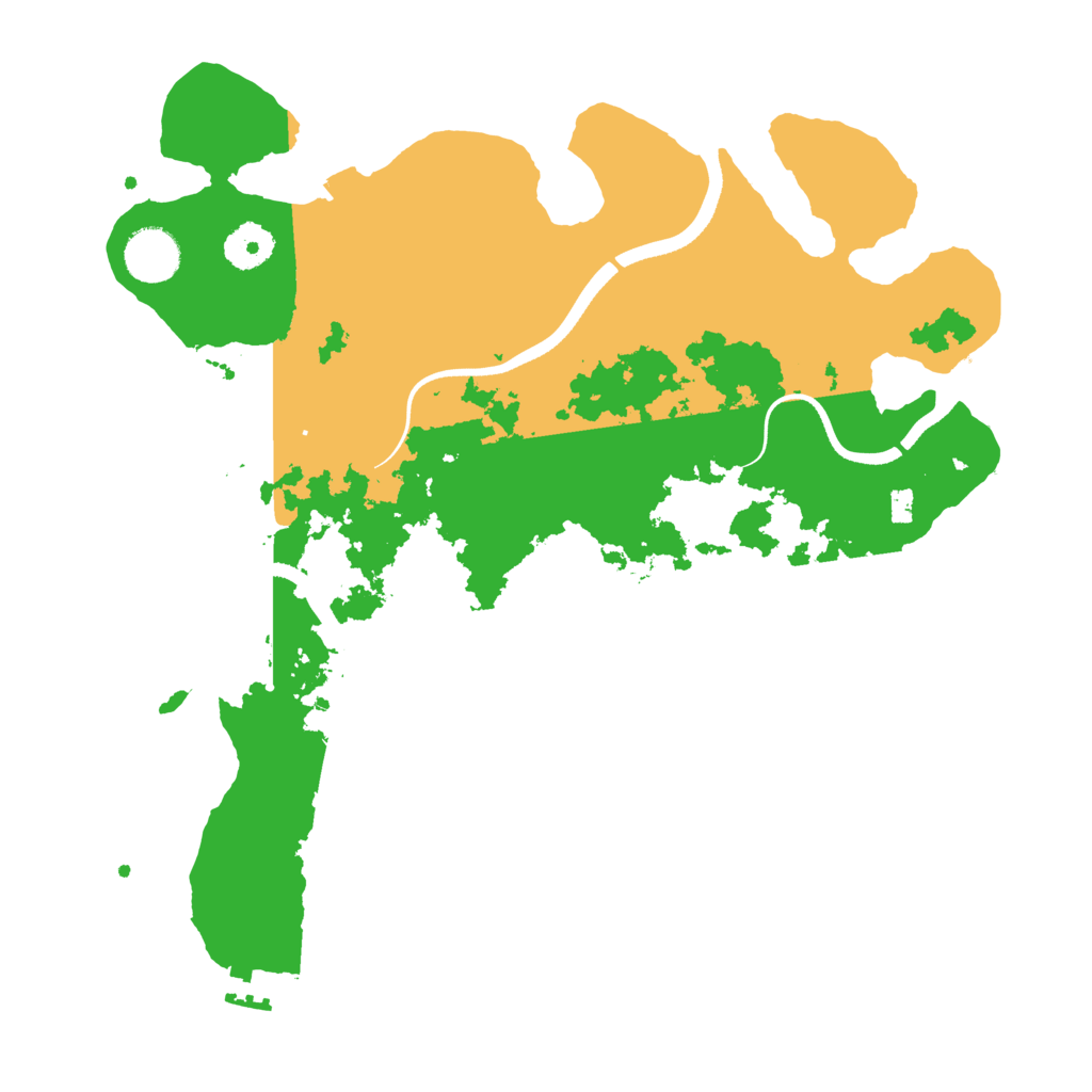 Biome Rust Map: Procedural Map, Size: 3500, Seed: 506
