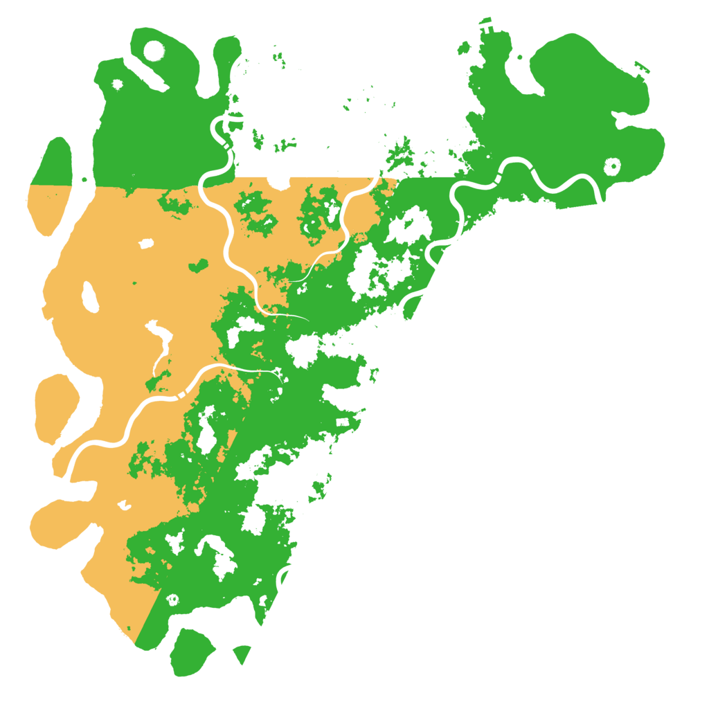 Biome Rust Map: Procedural Map, Size: 6000, Seed: 110548606
