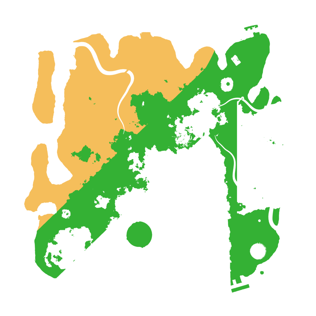 Biome Rust Map: Procedural Map, Size: 3500, Seed: 5210