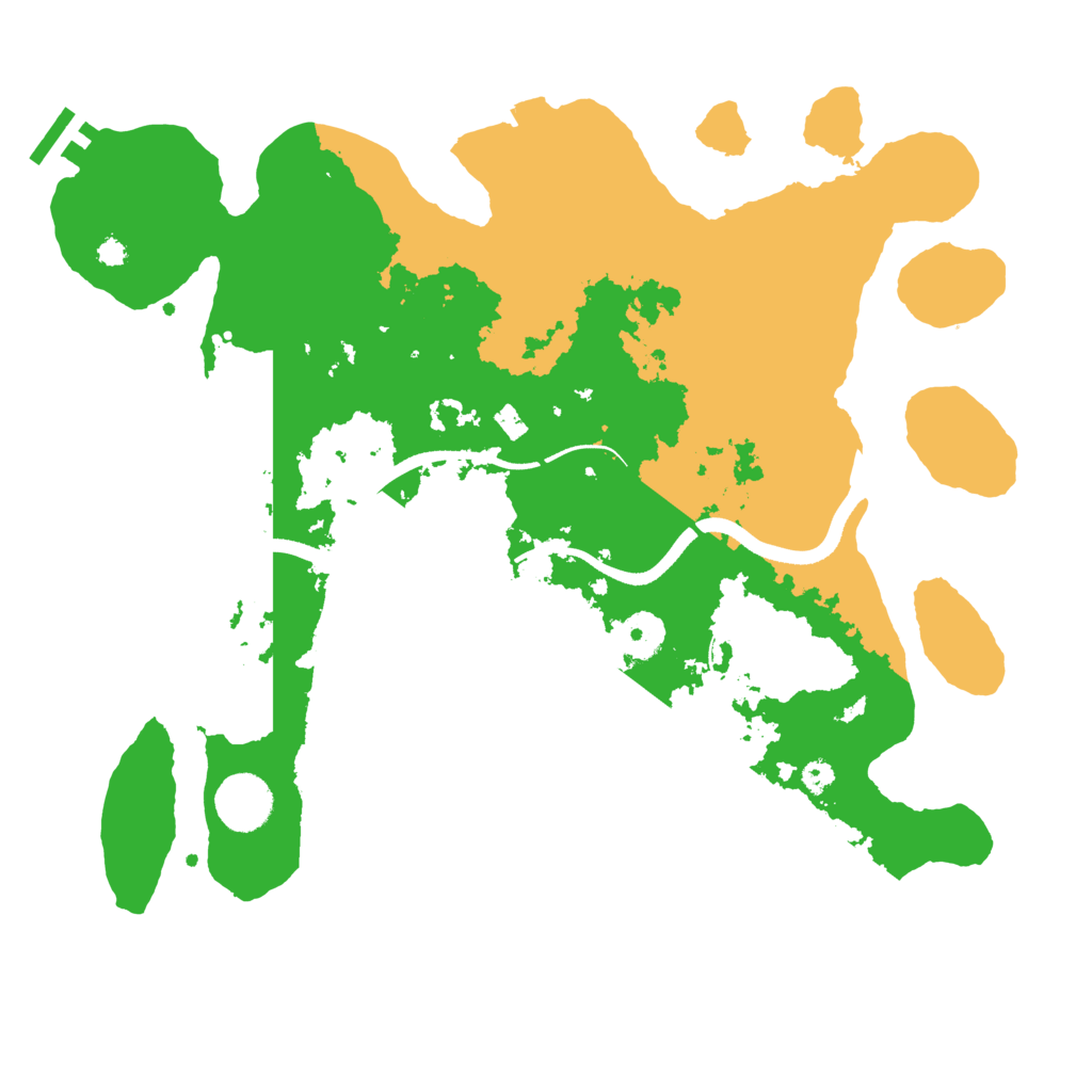 Biome Rust Map: Procedural Map, Size: 3500, Seed: 35510