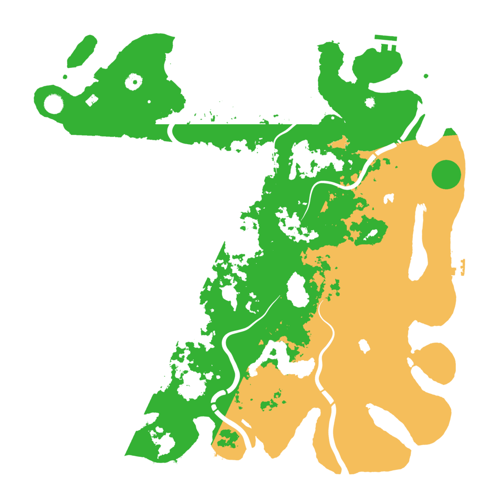 Biome Rust Map: Procedural Map, Size: 4500, Seed: 2037