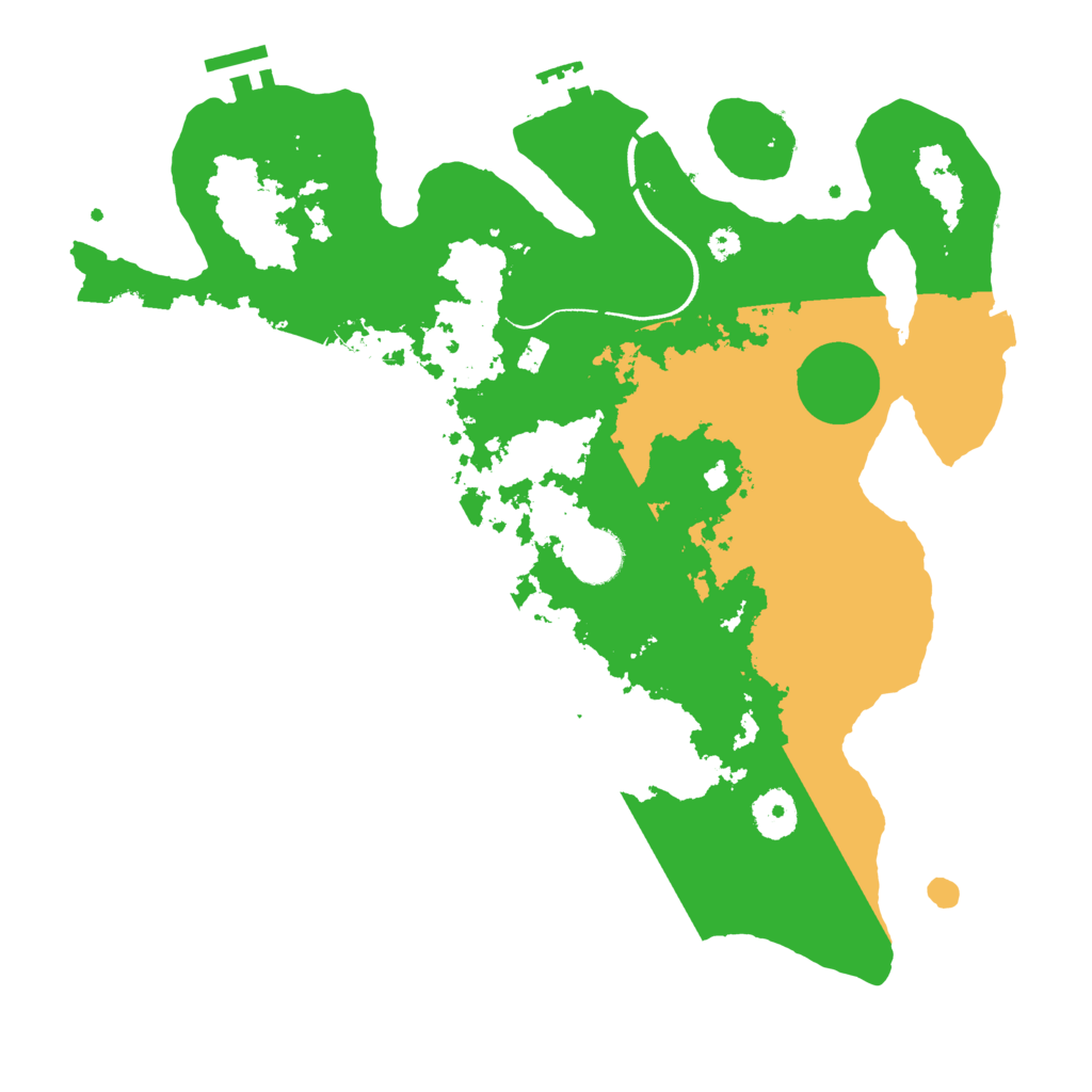Biome Rust Map: Procedural Map, Size: 3500, Seed: 204207766