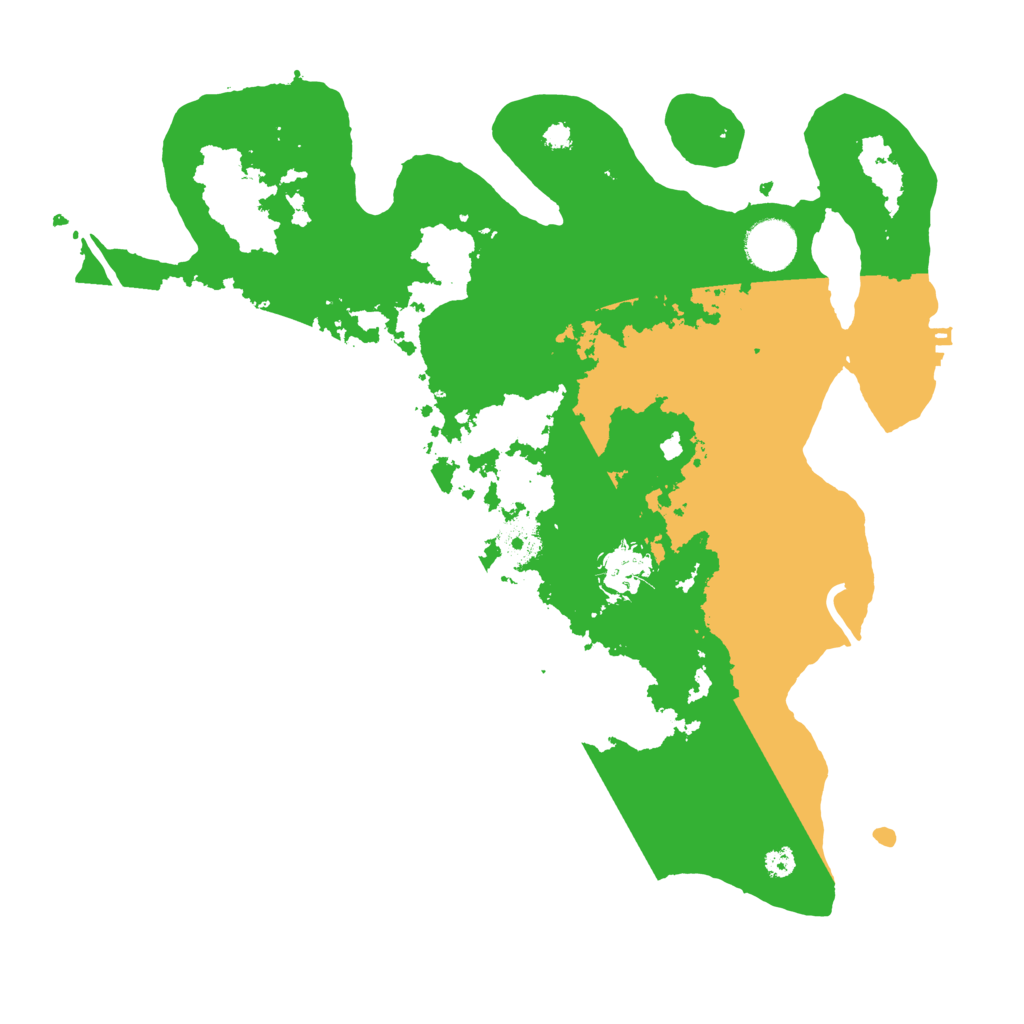 Biome Rust Map: Procedural Map, Size: 3500, Seed: 204207766