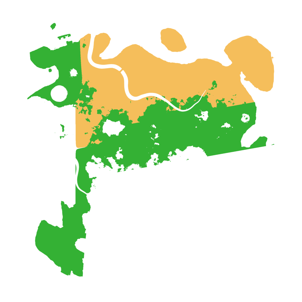 Biome Rust Map: Procedural Map, Size: 3500, Seed: 98775564