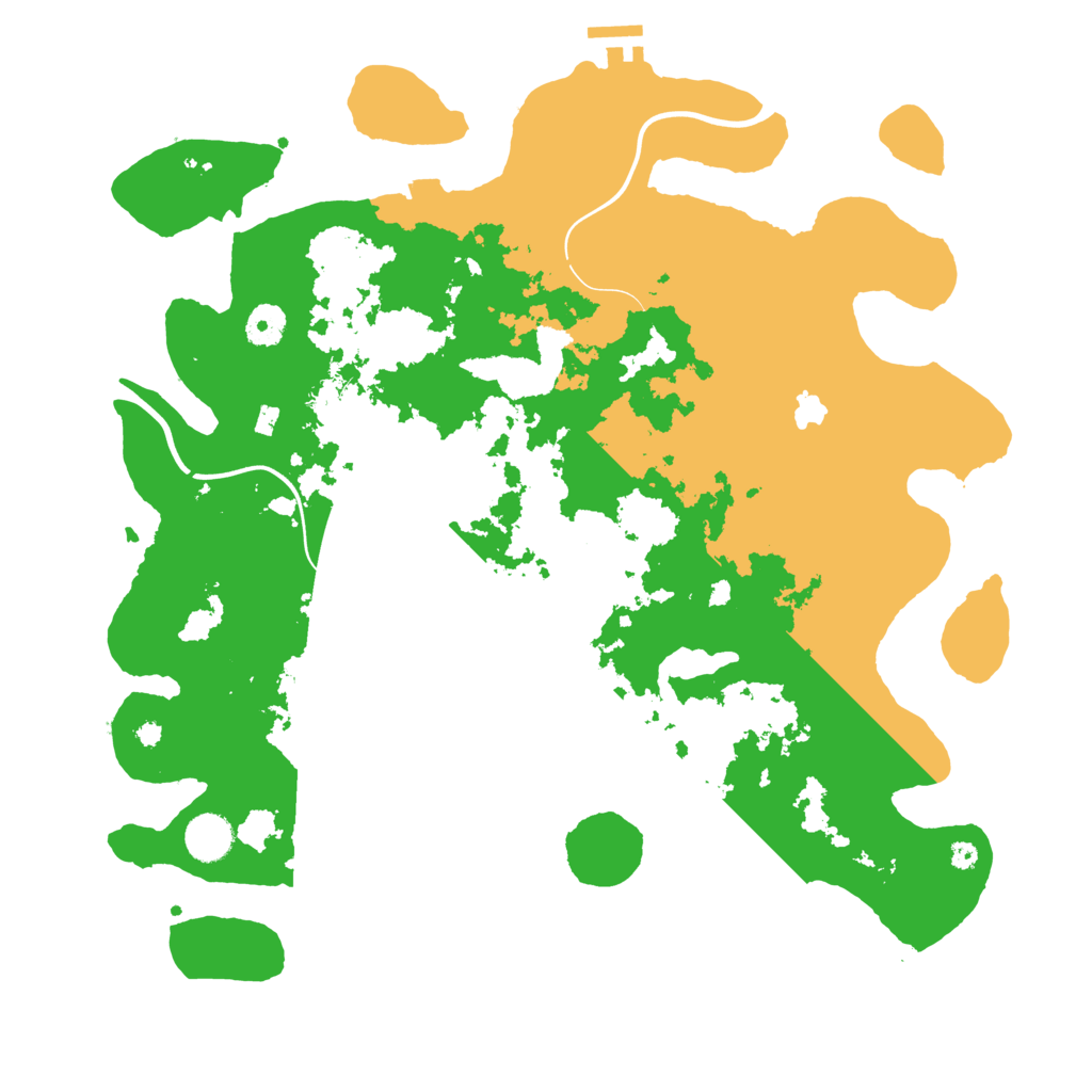 Biome Rust Map: Procedural Map, Size: 4000, Seed: 605072