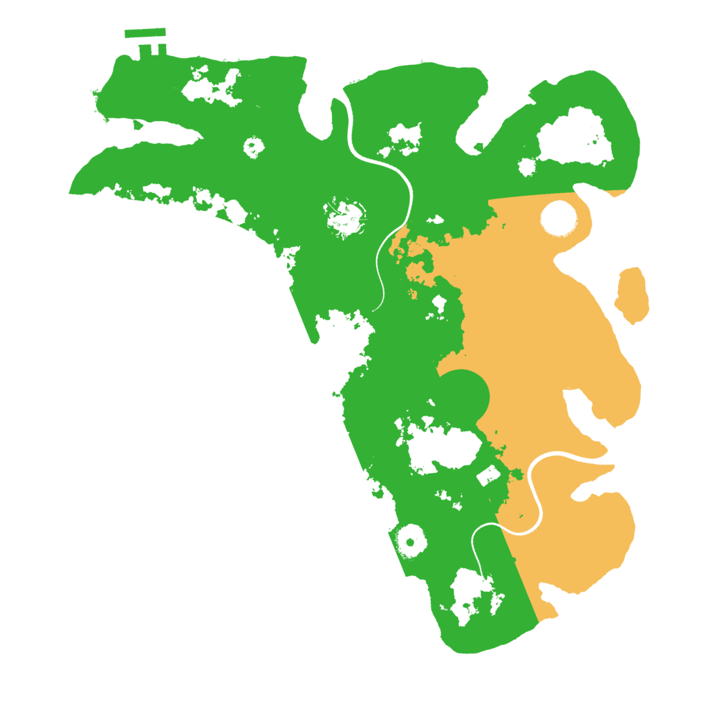 Biome Rust Map: Procedural Map, Size: 3500, Seed: 3671