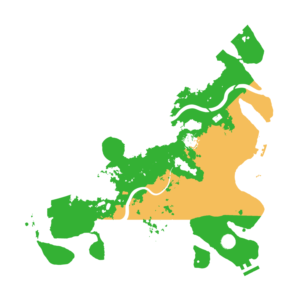 Biome Rust Map: Procedural Map, Size: 3500, Seed: 644802465