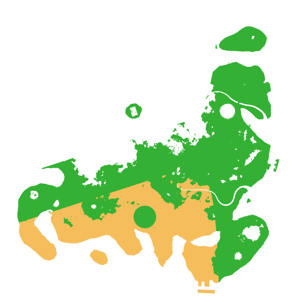 Biome Rust Map: Procedural Map, Size: 3500, Seed: 4207100