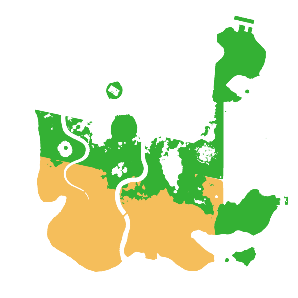 Biome Rust Map: Procedural Map, Size: 3000, Seed: 2424254