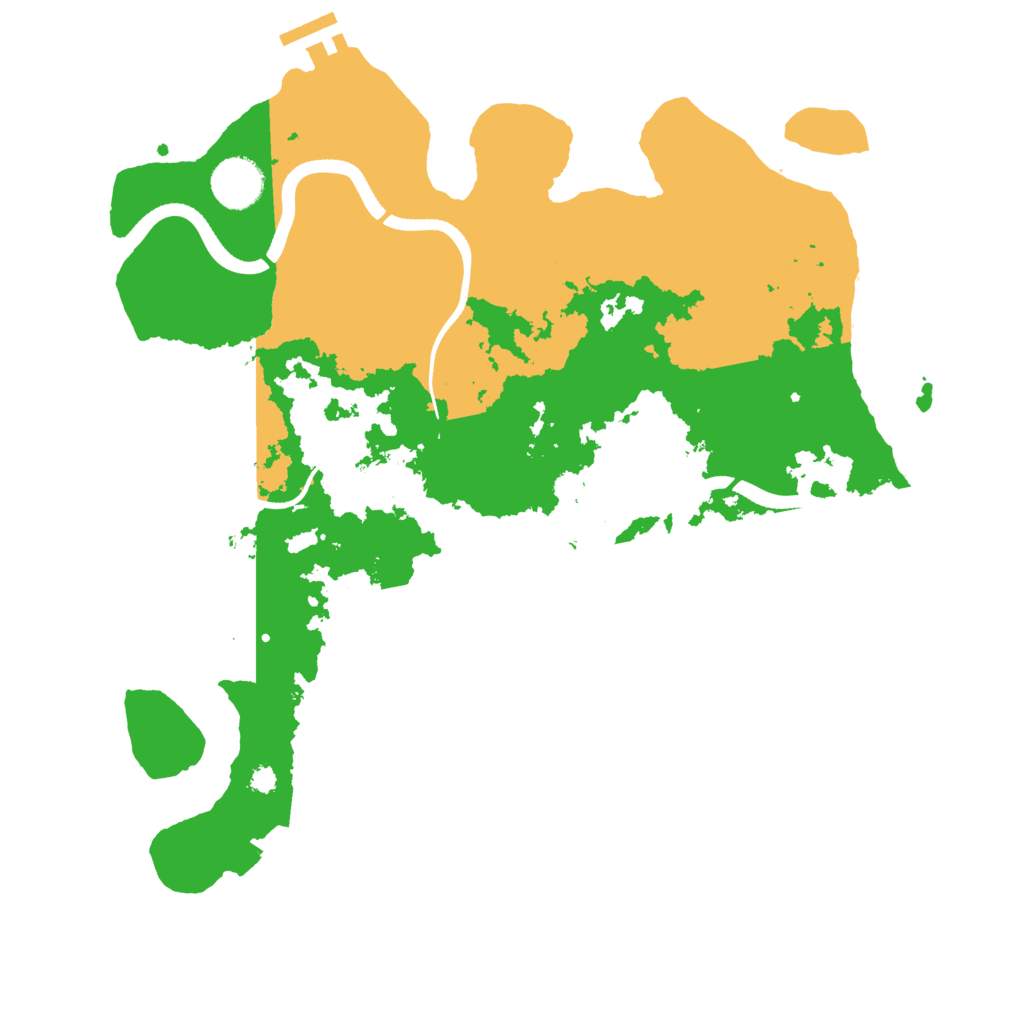 Biome Rust Map: Procedural Map, Size: 3500, Seed: 98732957