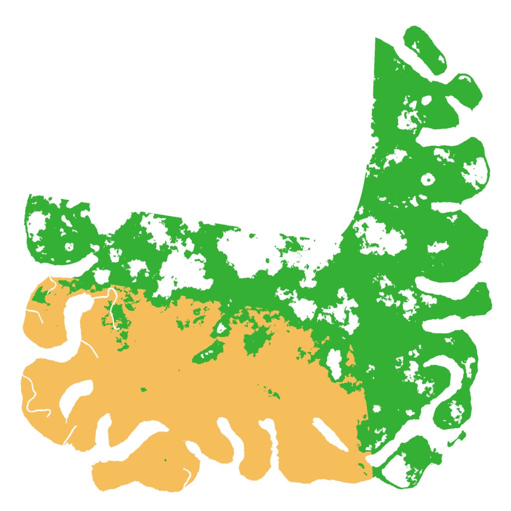 Biome Rust Map: Procedural Map, Size: 6000, Seed: 20201202