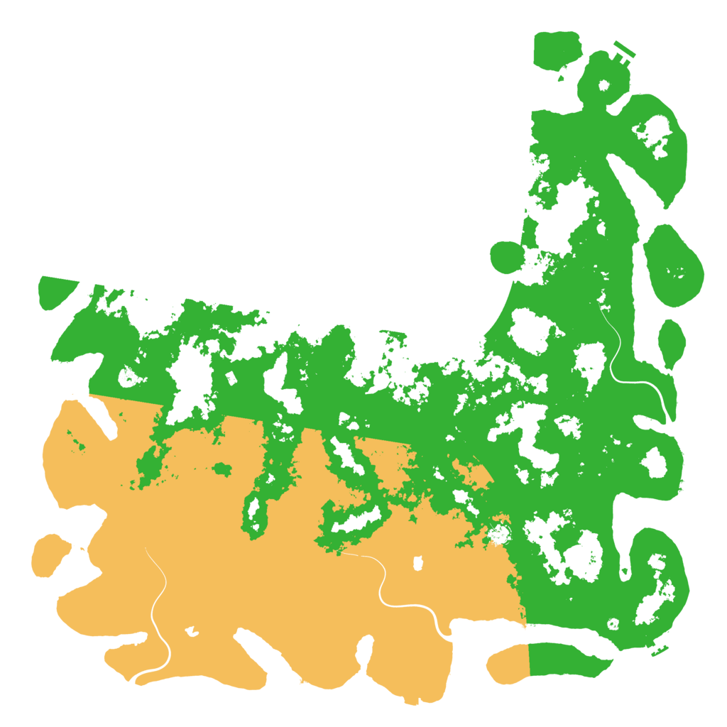 Biome Rust Map: Procedural Map, Size: 6000, Seed: 20201202