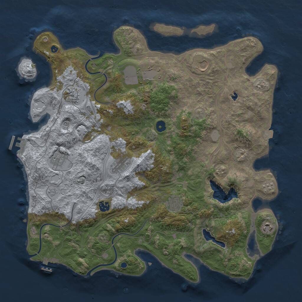 Rust Map: Procedural Map, Size: 4250, Seed: 8563213, 15 Monuments