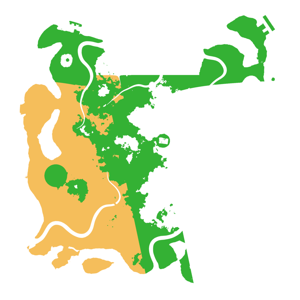 Biome Rust Map: Procedural Map, Size: 3500, Seed: 22122020
