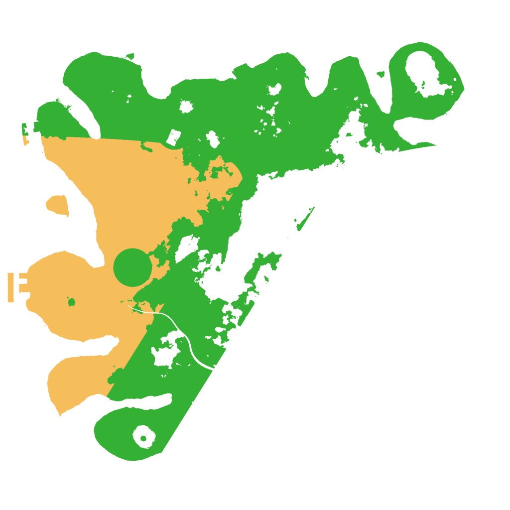 Biome Rust Map: Procedural Map, Size: 3500, Seed: 357951744