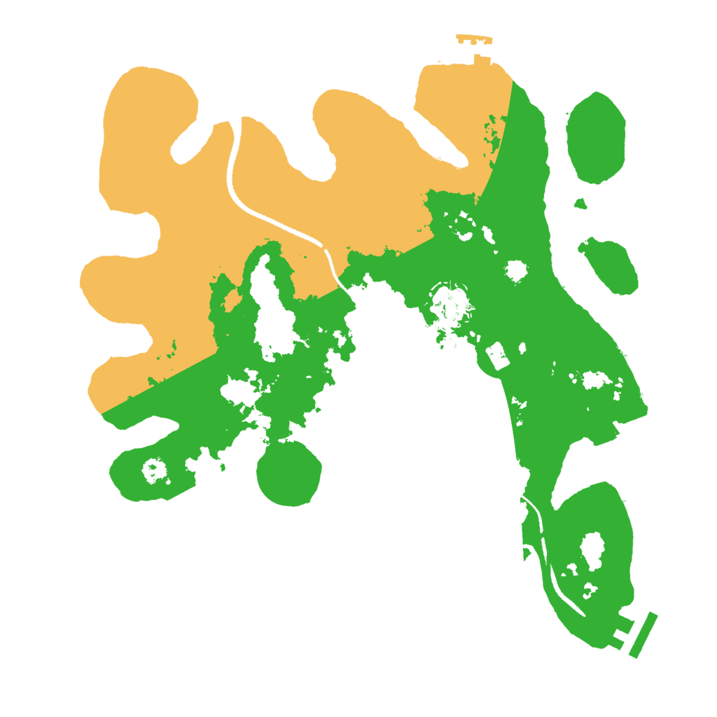 Biome Rust Map: Procedural Map, Size: 3000, Seed: 587681