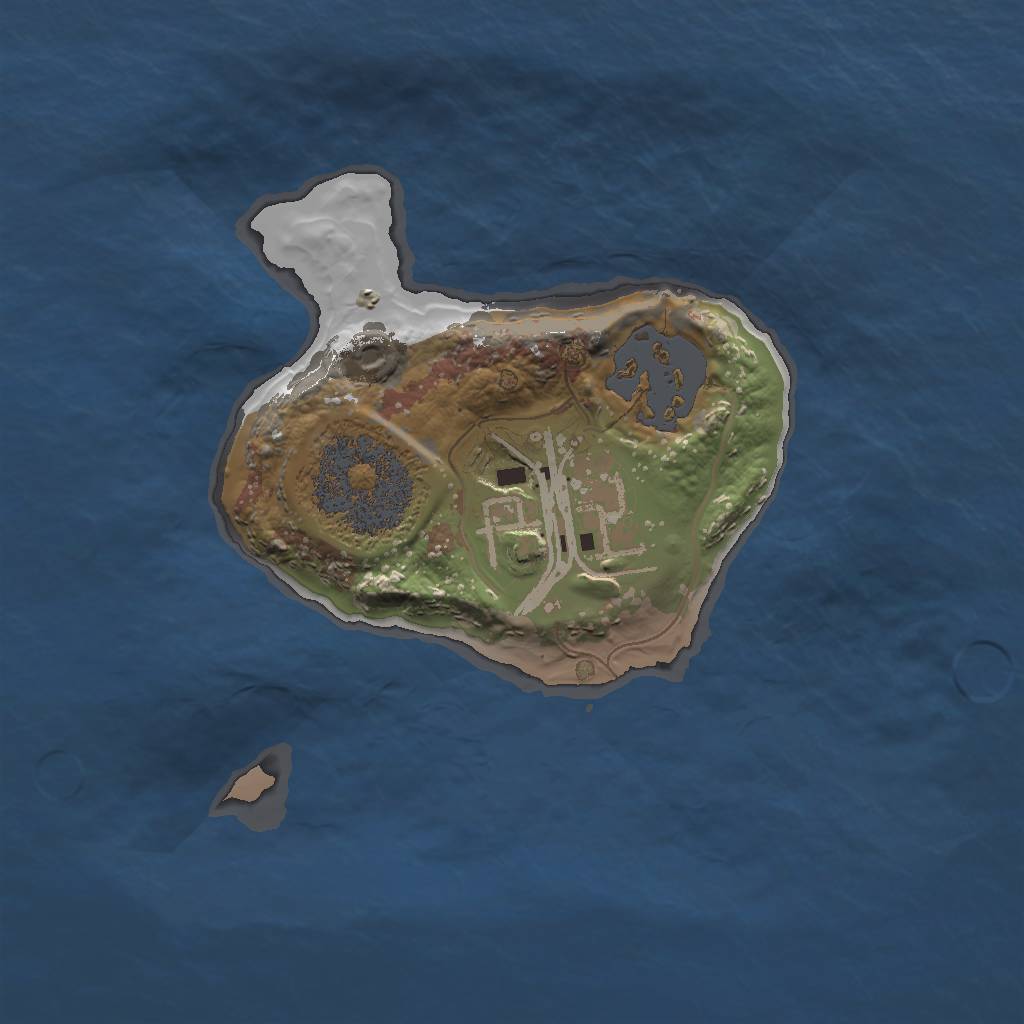 Rust Map: Procedural Map, Size: 1550, Seed: 139, 4 Monuments