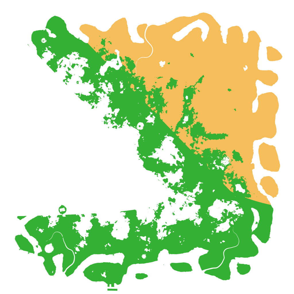 Biome Rust Map: Procedural Map, Size: 6000, Seed: 2345436