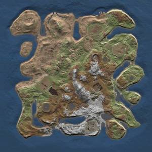 Thumbnail Rust Map: Procedural Map, Size: 3500, Seed: 1528780697, 14 Monuments