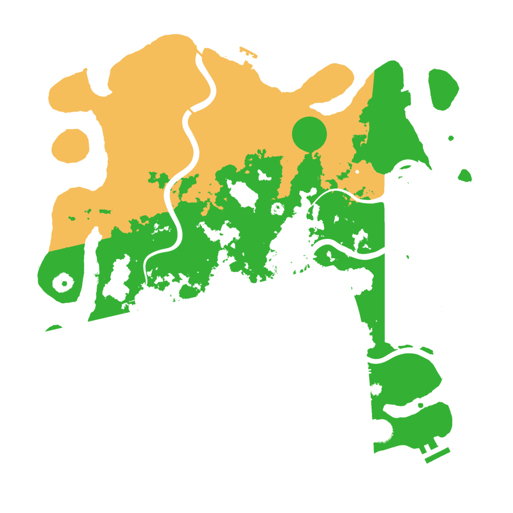 Biome Rust Map: Procedural Map, Size: 3900, Seed: 3090
