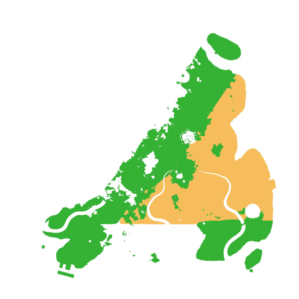 Biome Rust Map: Procedural Map, Size: 3600, Seed: 179054423