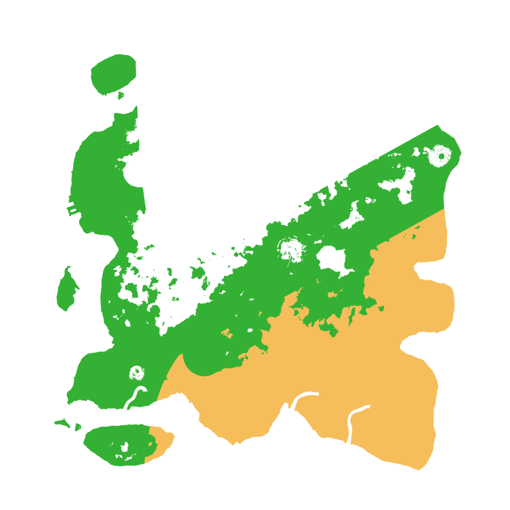 Biome Rust Map: Procedural Map, Size: 3500, Seed: 84688