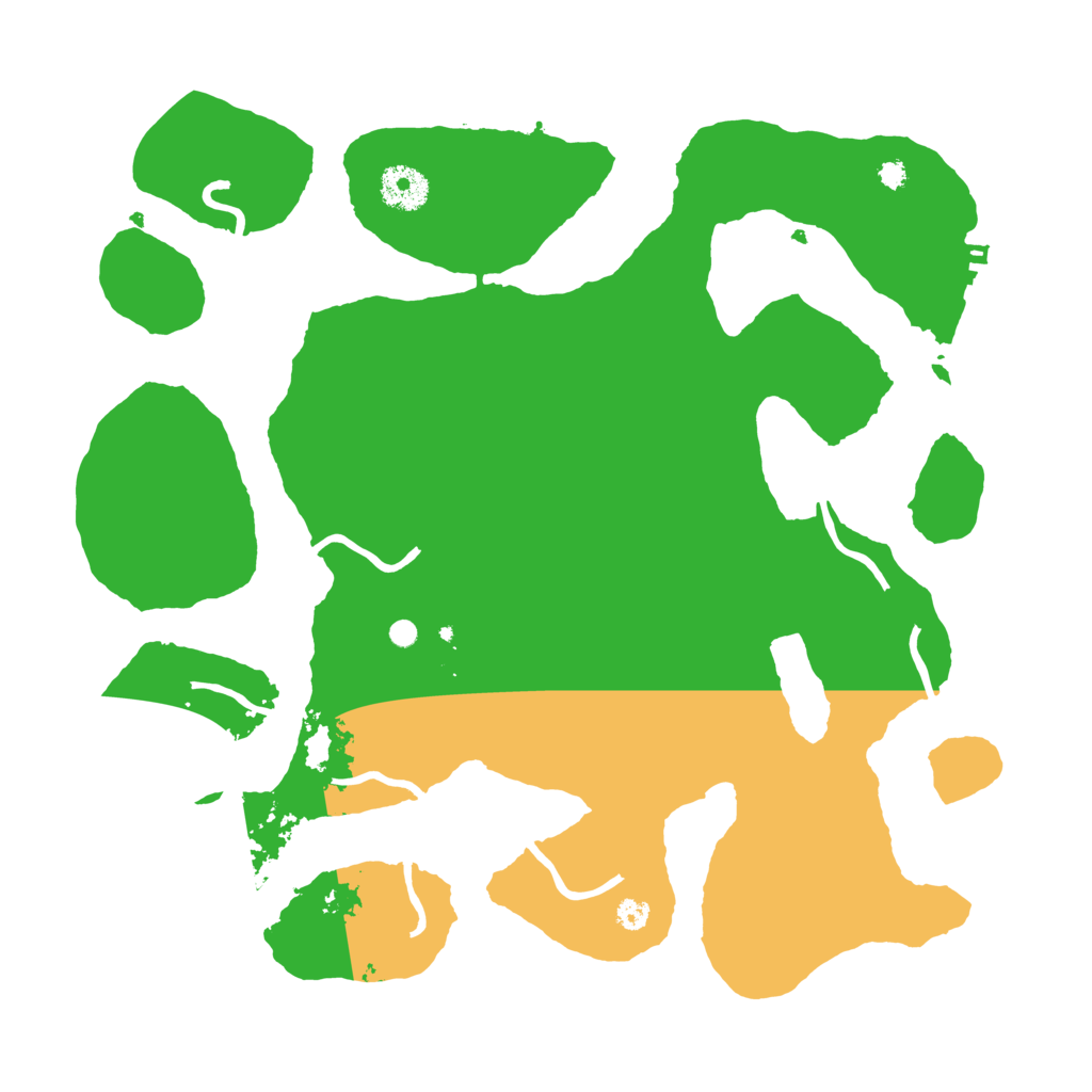 Biome Rust Map: Procedural Map, Size: 3500, Seed: 61855