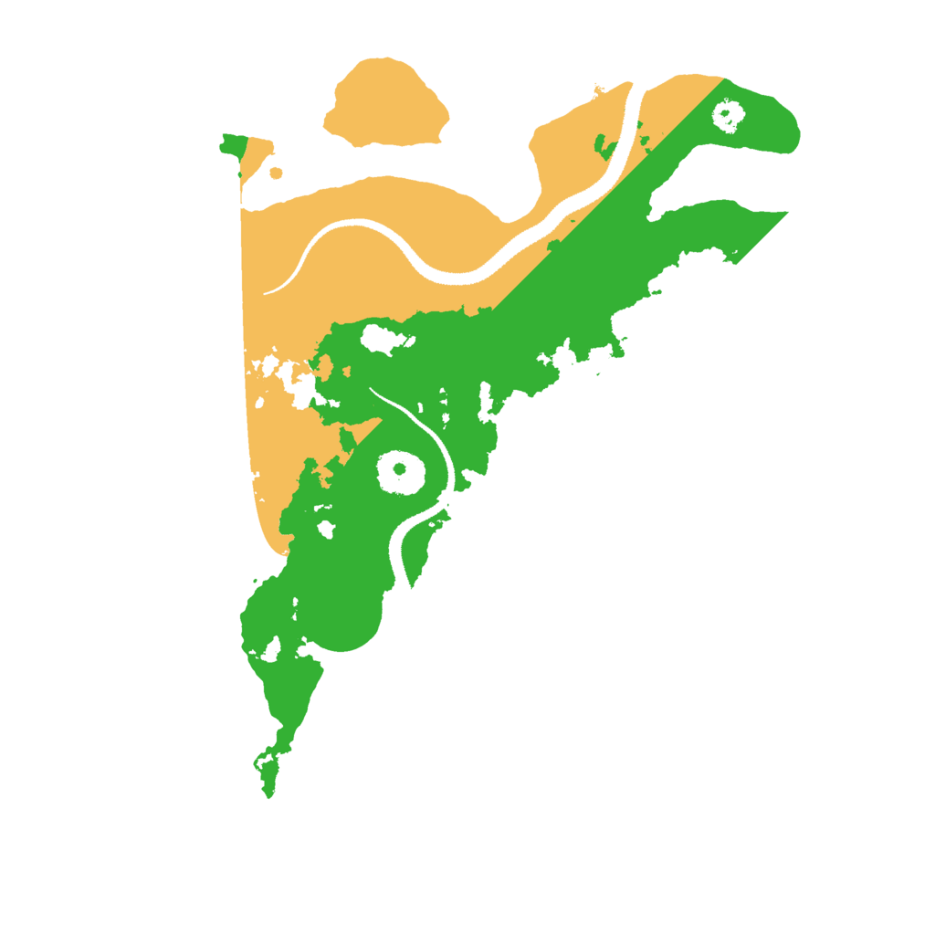 Biome Rust Map: Procedural Map, Size: 3000, Seed: 21212121