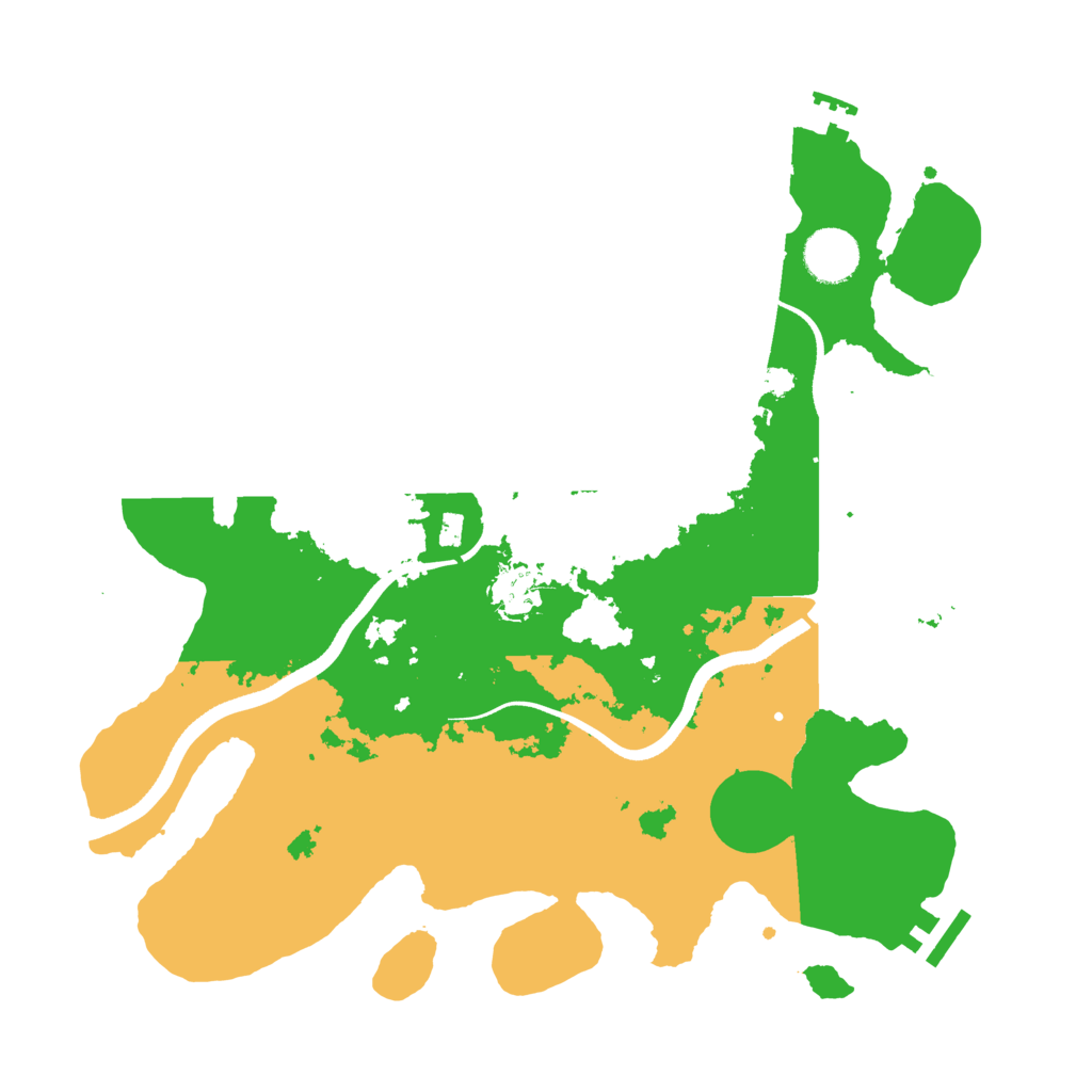 Biome Rust Map: Procedural Map, Size: 3500, Seed: 12739