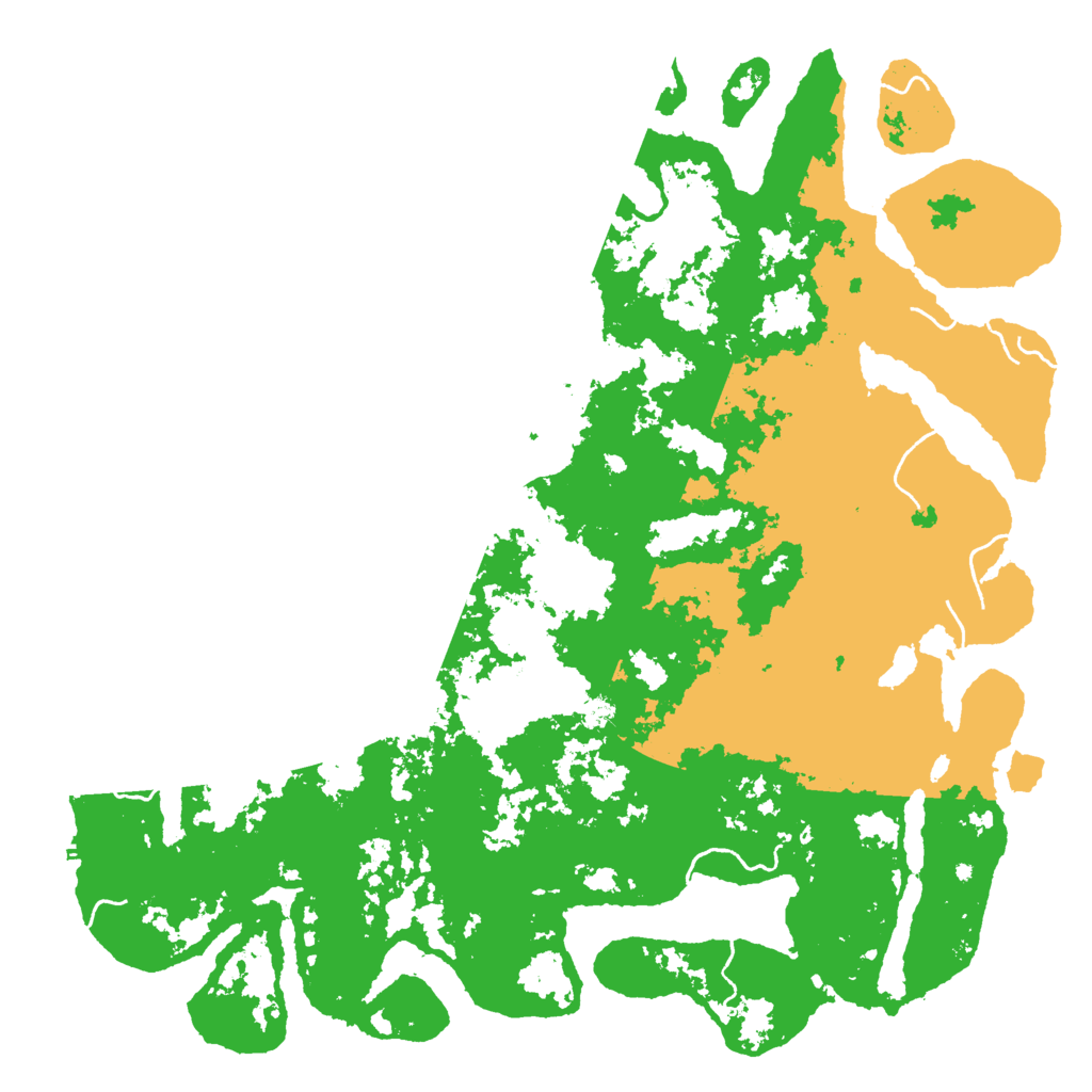 Biome Rust Map: Procedural Map, Size: 6000, Seed: 126941465