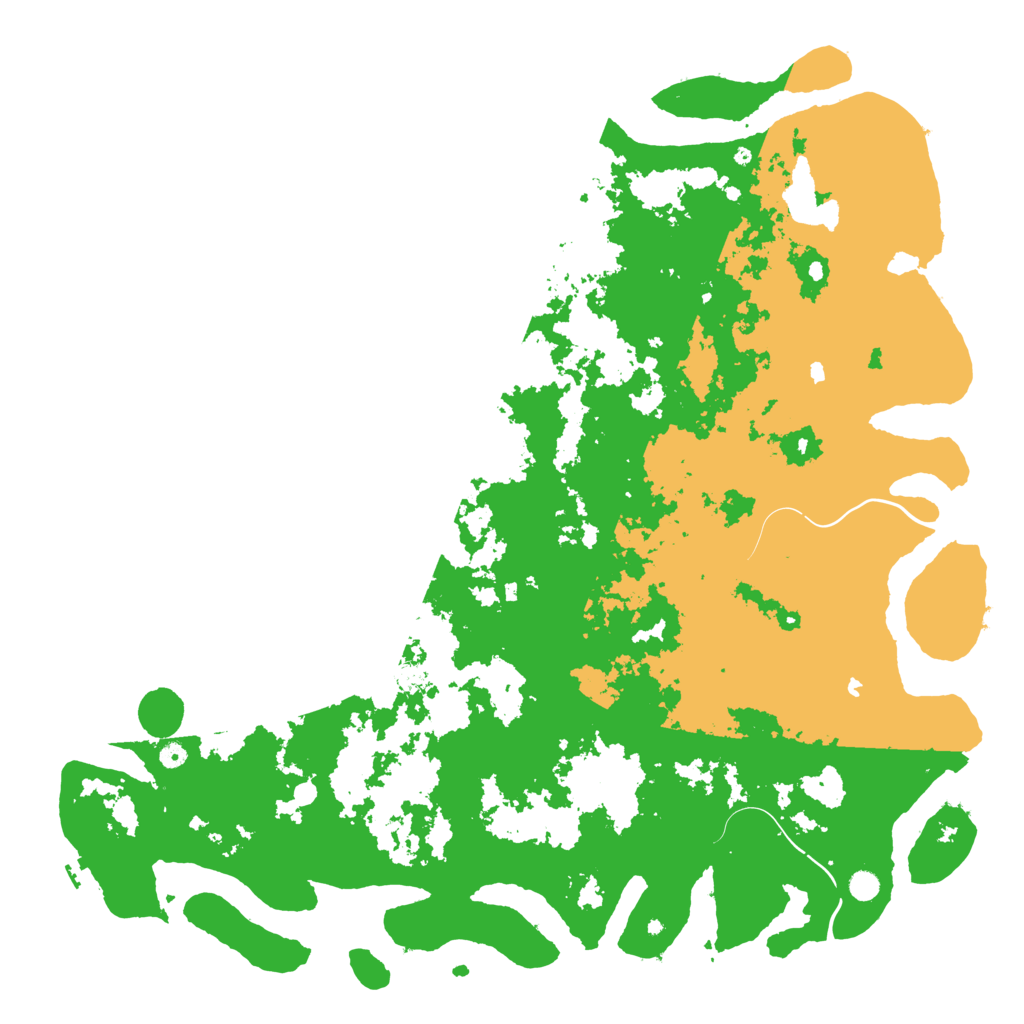 Biome Rust Map: Procedural Map, Size: 6000, Seed: 126941465