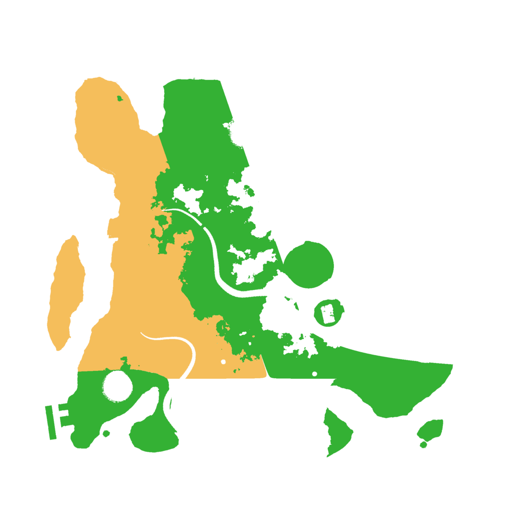 Biome Rust Map: Procedural Map, Size: 3000, Seed: 76945