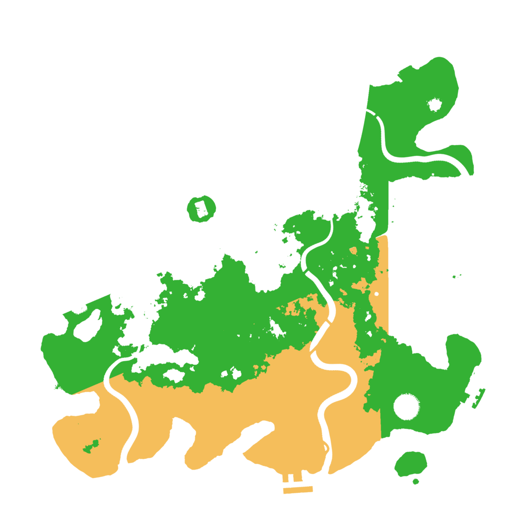 Biome Rust Map: Procedural Map, Size: 3550, Seed: 2021