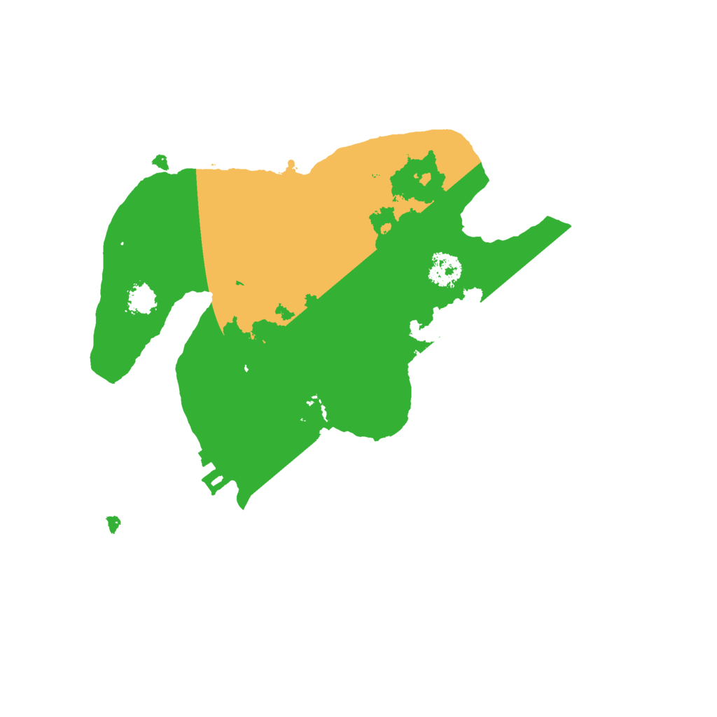 Biome Rust Map: Procedural Map, Size: 2200, Seed: 13