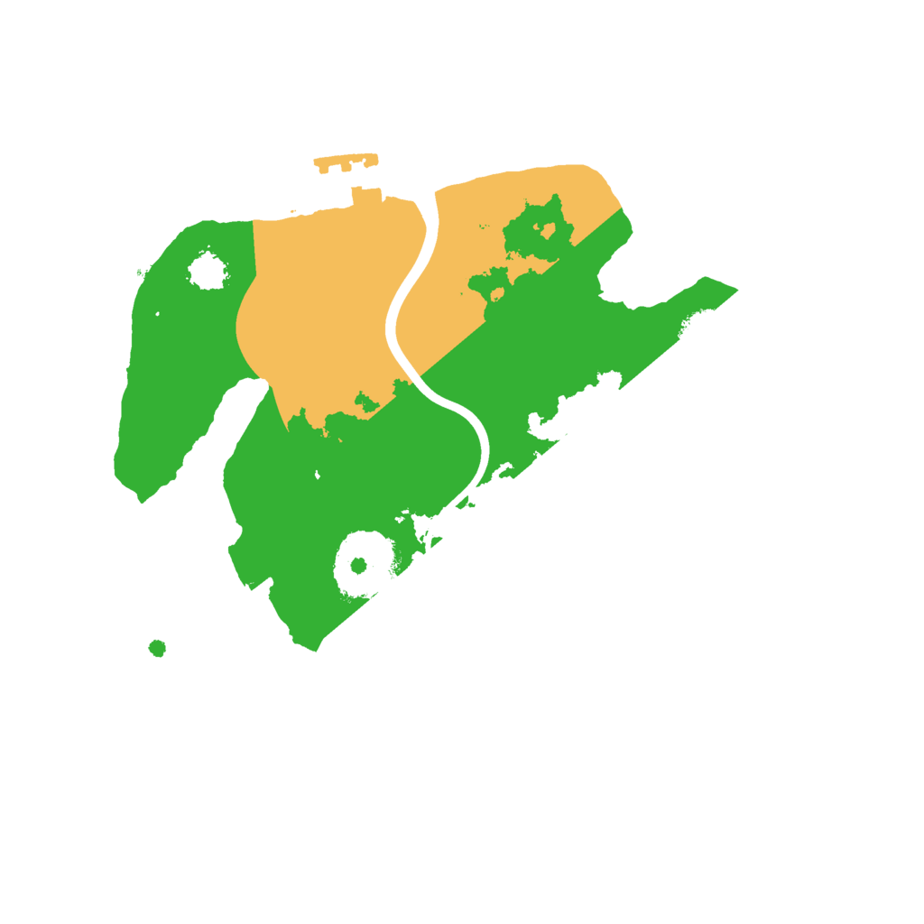 Biome Rust Map: Procedural Map, Size: 2200, Seed: 13