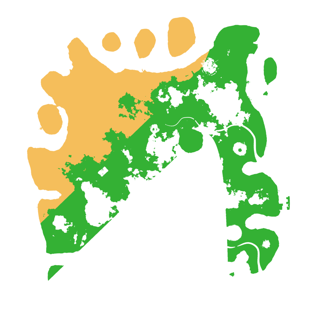 Biome Rust Map: Procedural Map, Size: 3500, Seed: 63534535