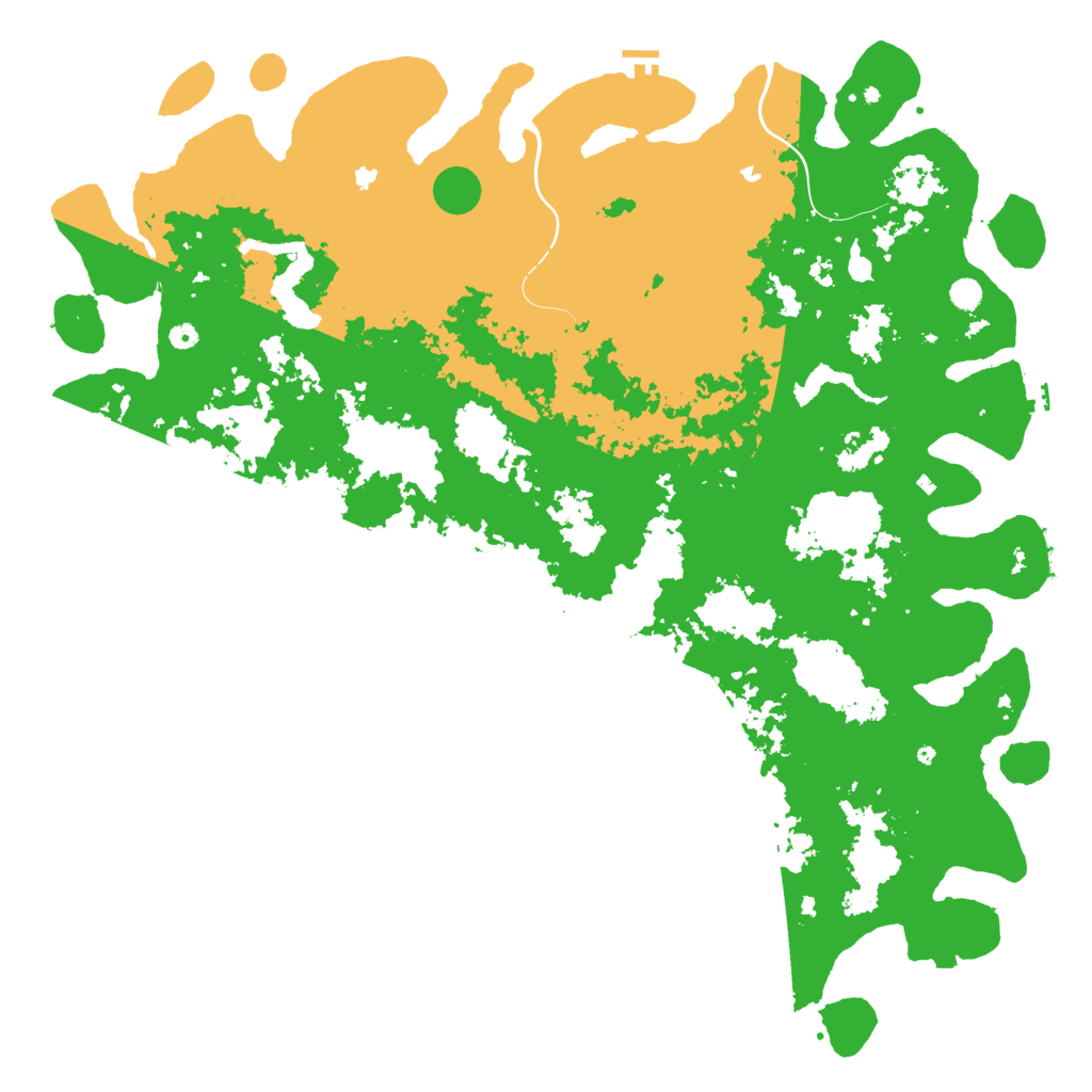 Biome Rust Map: Procedural Map, Size: 6000, Seed: 82244027