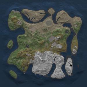 Thumbnail Rust Map: Procedural Map, Size: 3600, Seed: 510, 15 Monuments