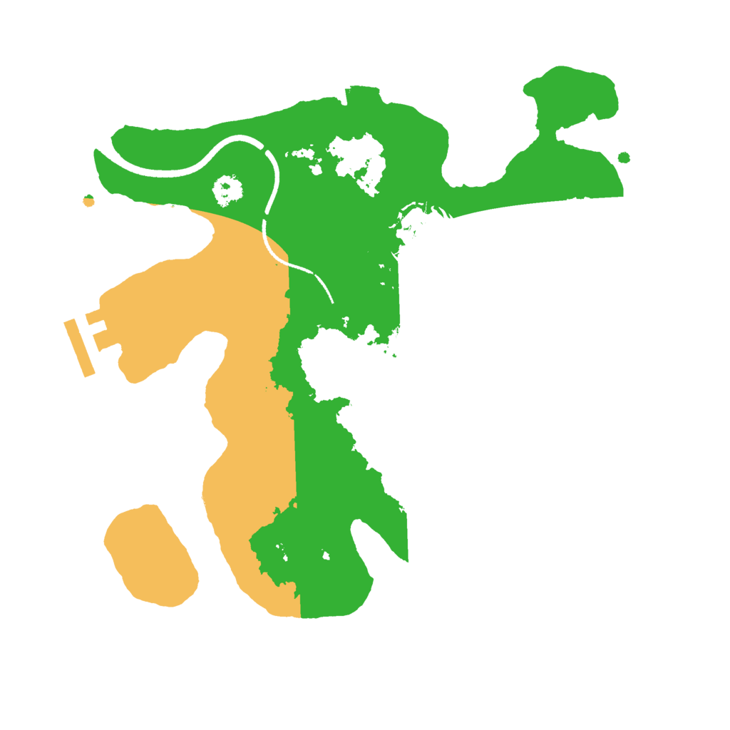 Biome Rust Map: Procedural Map, Size: 2500, Seed: 1929927933