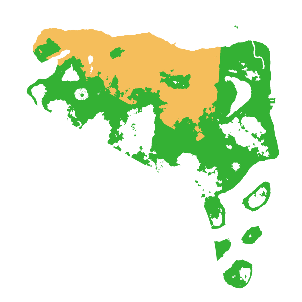 Biome Rust Map: Procedural Map, Size: 3500, Seed: 127003568