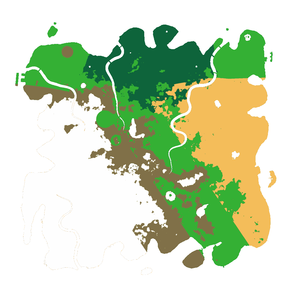 Biome Rust Map: Procedural Map, Size: 4500, Seed: 1602