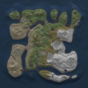 Thumbnail Rust Map: Procedural Map, Size: 3500, Seed: 1860806500, 12 Monuments