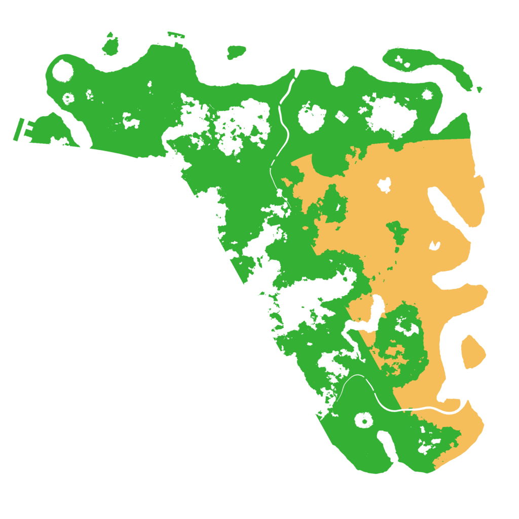 Biome Rust Map: Procedural Map, Size: 4500, Seed: 115320197