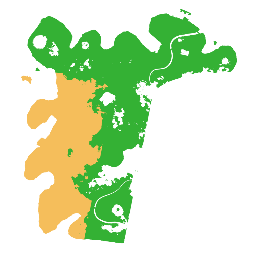 Biome Rust Map: Procedural Map, Size: 3500, Seed: 118417537