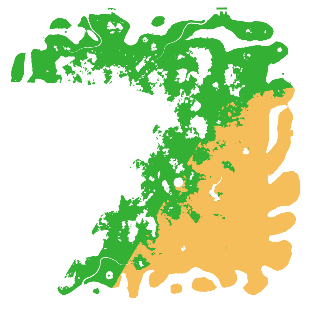 Biome Rust Map: Procedural Map, Size: 6000, Seed: 99549946