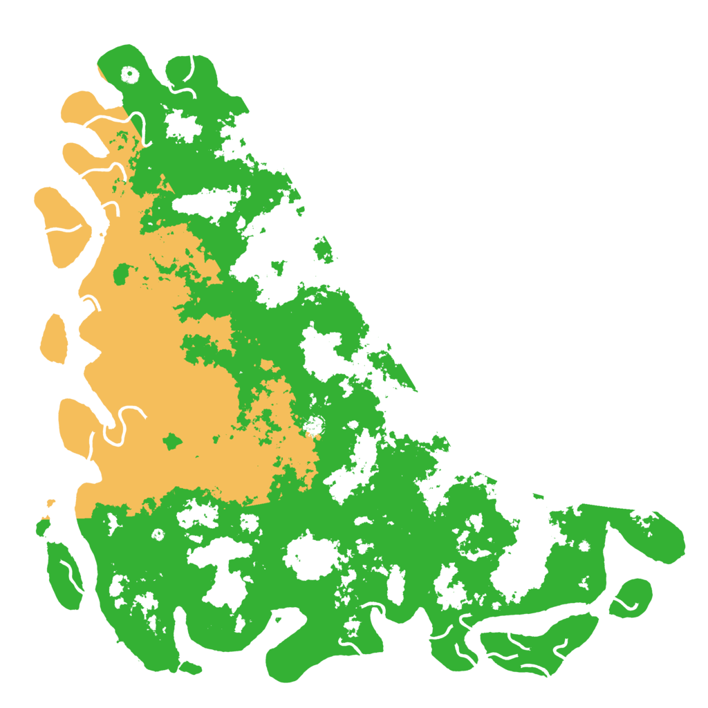 Biome Rust Map: Procedural Map, Size: 6000, Seed: 7453