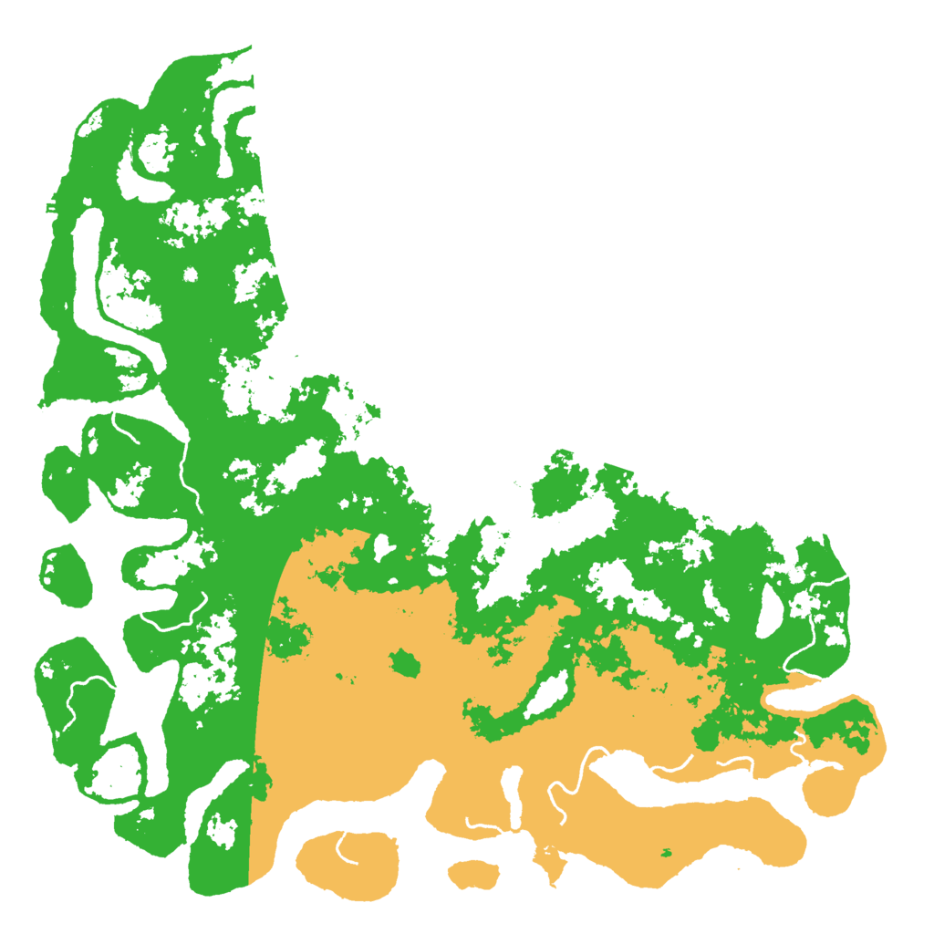 Biome Rust Map: Procedural Map, Size: 6000, Seed: 118785163