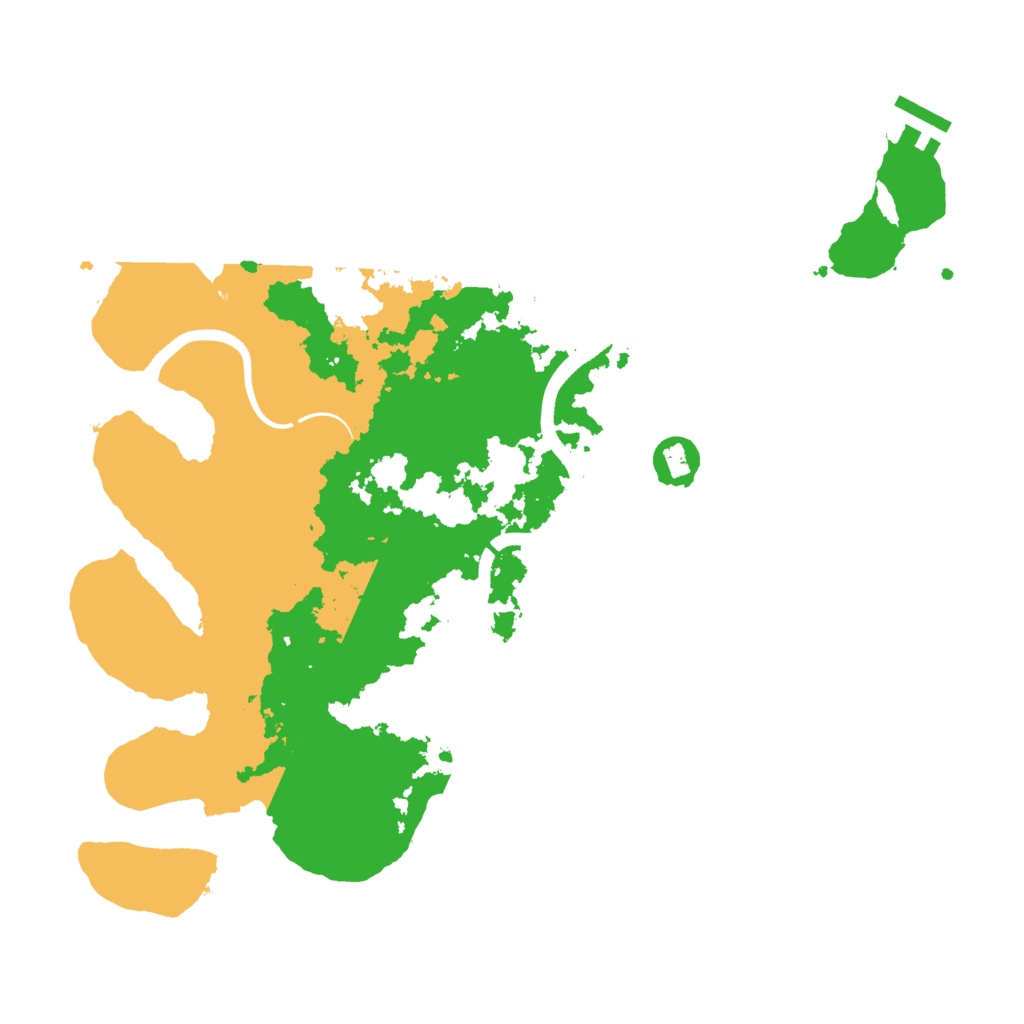 Biome Rust Map: Procedural Map, Size: 3500, Seed: 16232